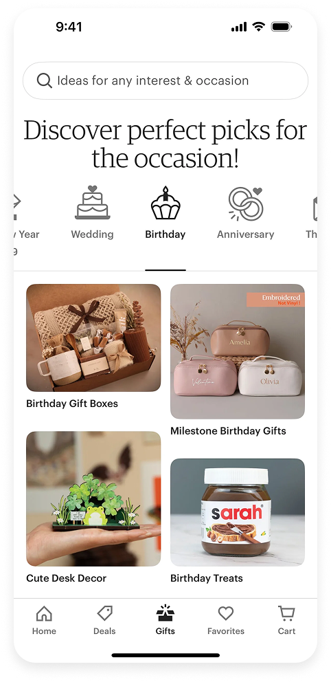 Contenu personnalisé