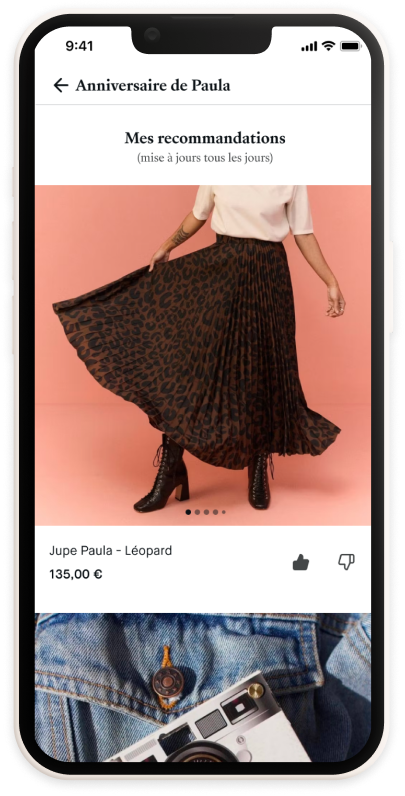 Écran Trouver le bon cadeau n'a jamais été aussi simple !